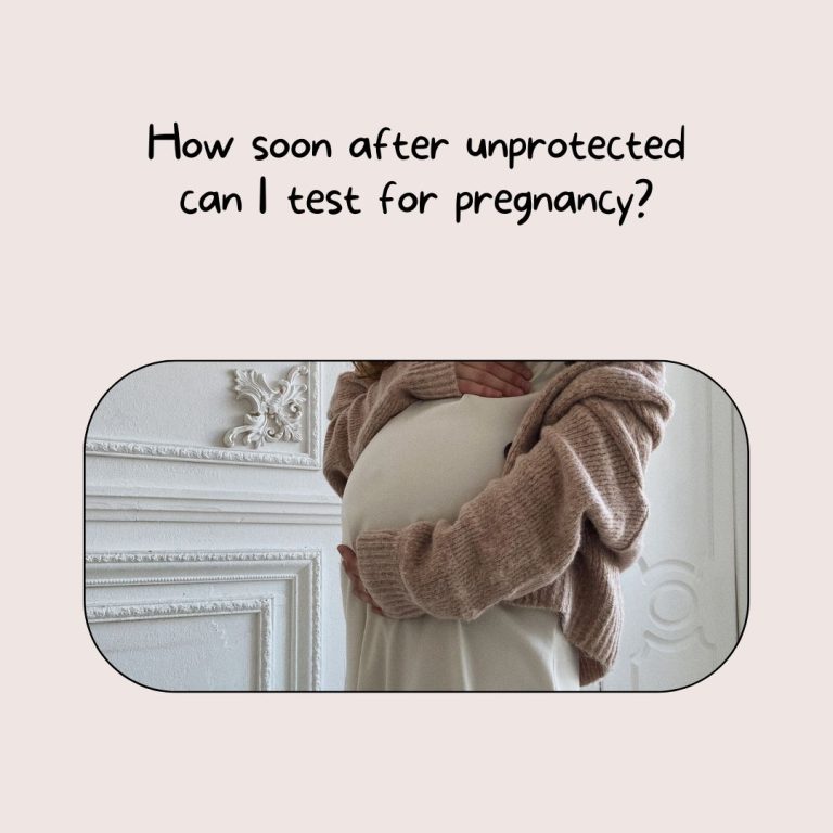 How soon after unprotected can I test for pregnancy?