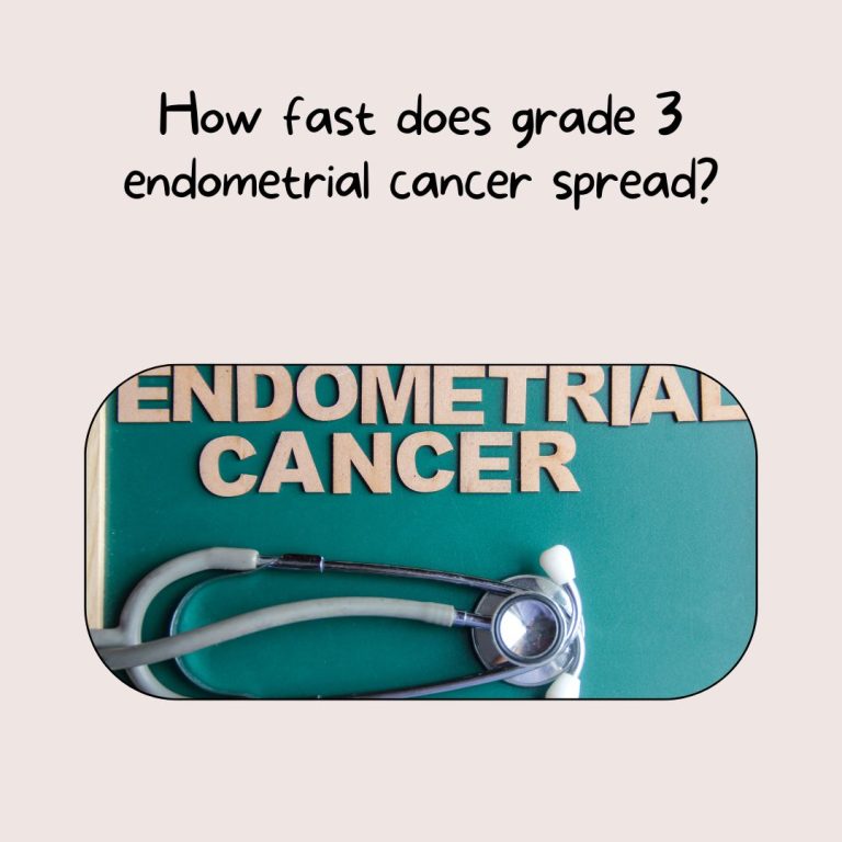 How fast does grade 3 endometrial cancer spread?